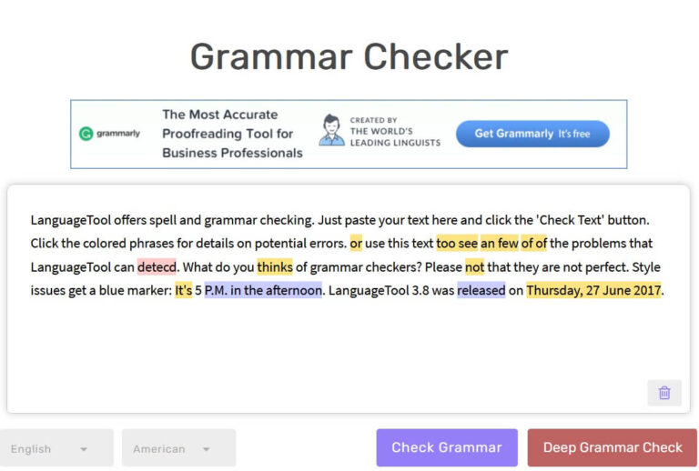 Top 30 Grammar Checking Tools - #17 Grammarchecker.co