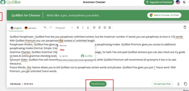 Top 30 Grammar Checking Tools - #30 Quillbot