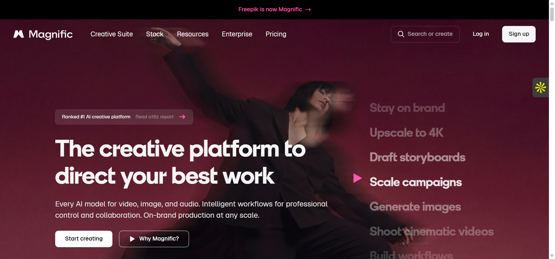Magnific (formerly Freepik) _ The AI Creative Platform